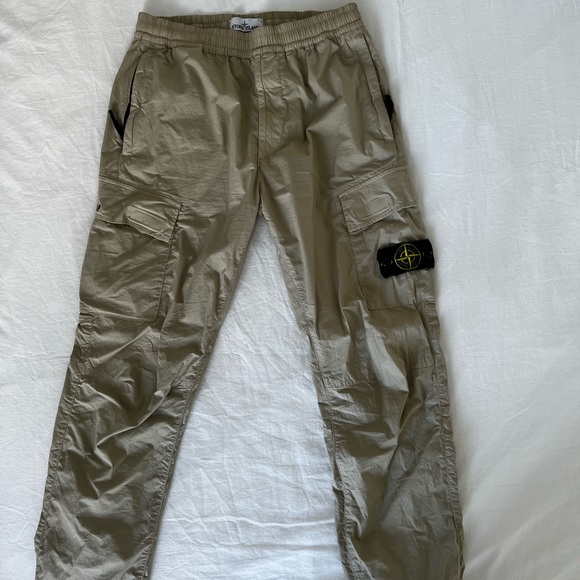 Stone Island Beige Cargo Pants - Picture 1 of 3